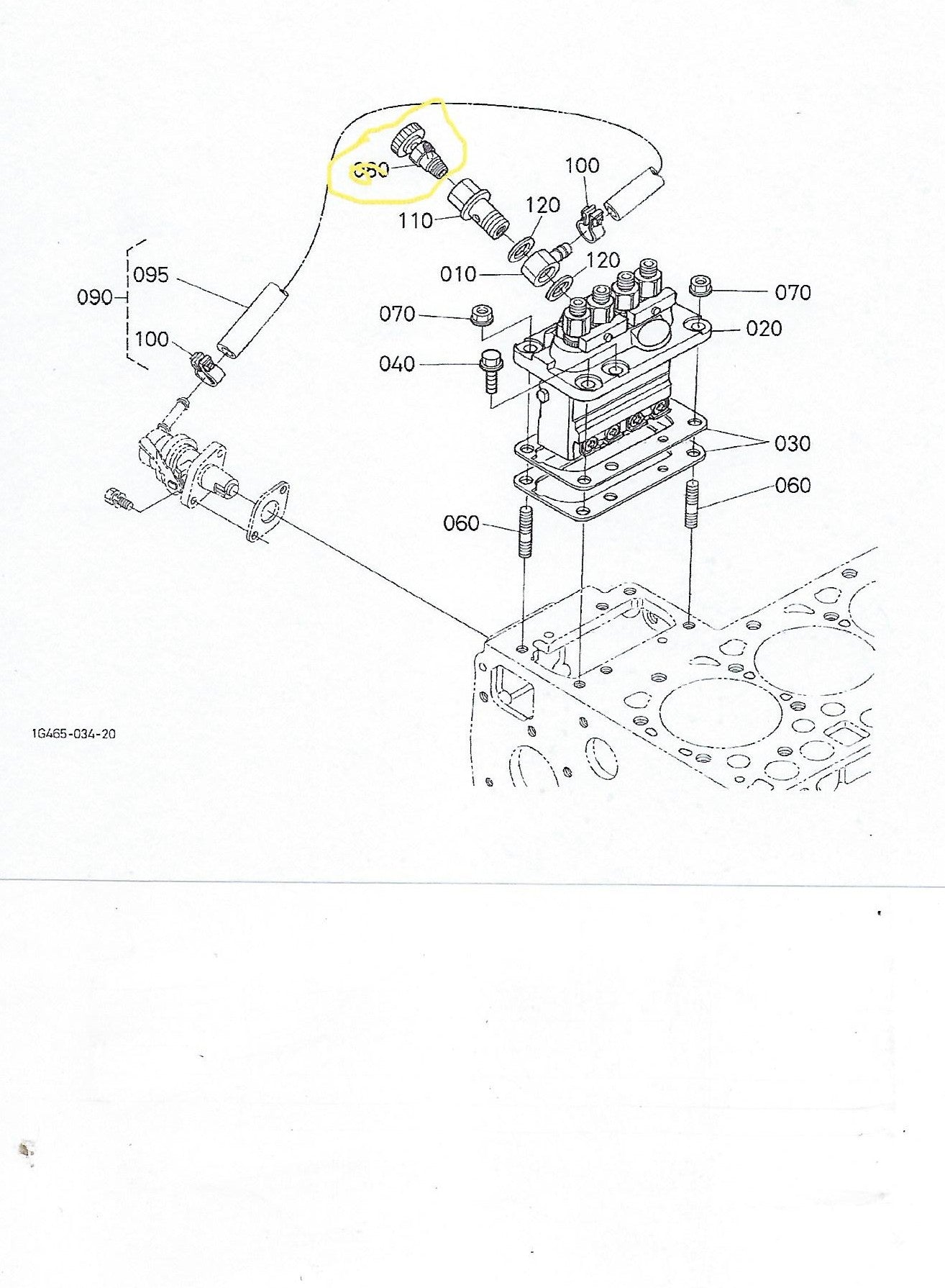 Kubota # 14311-60505 FUEL SHUTOFF - VALVE ASSY - JET START
