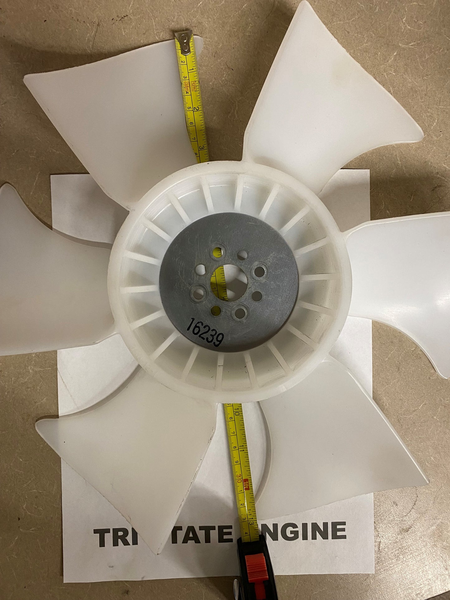 Kubota OEM 16239-74110 Genuine Pusher Fan for Tractor, 330mm Diameter