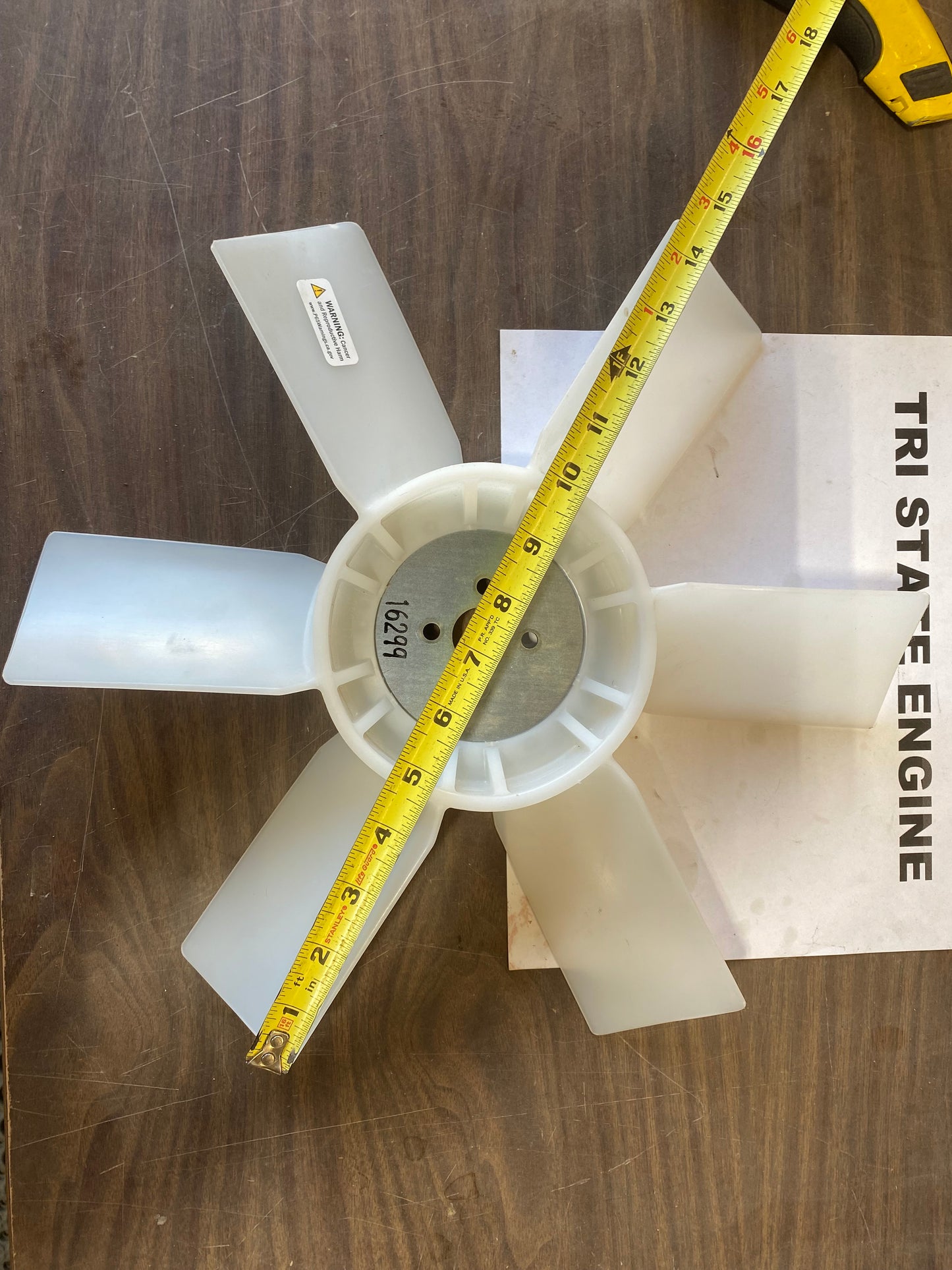 KUBOTA Engine Pusher Fan 16299-74110 OEM 370mm