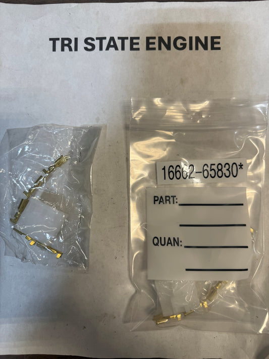 16662-65830* KUBOTA PLUG IN CONNECTOR FOR GLOW TIMER