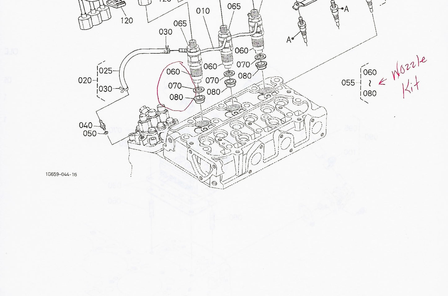 16871-53904 – KUBOTA FUEL INJECTOR ASSEMBLY