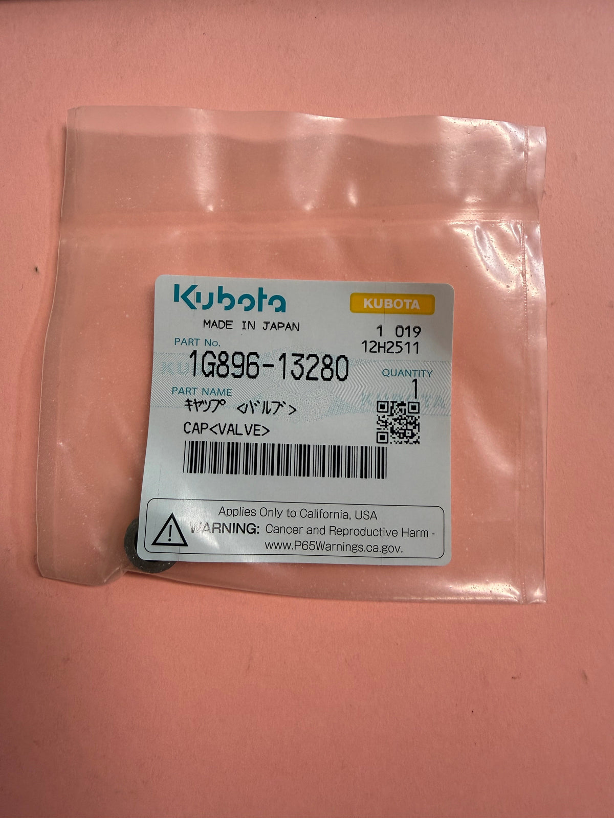 1G896-13280 KUBOTA VALVE CAPS