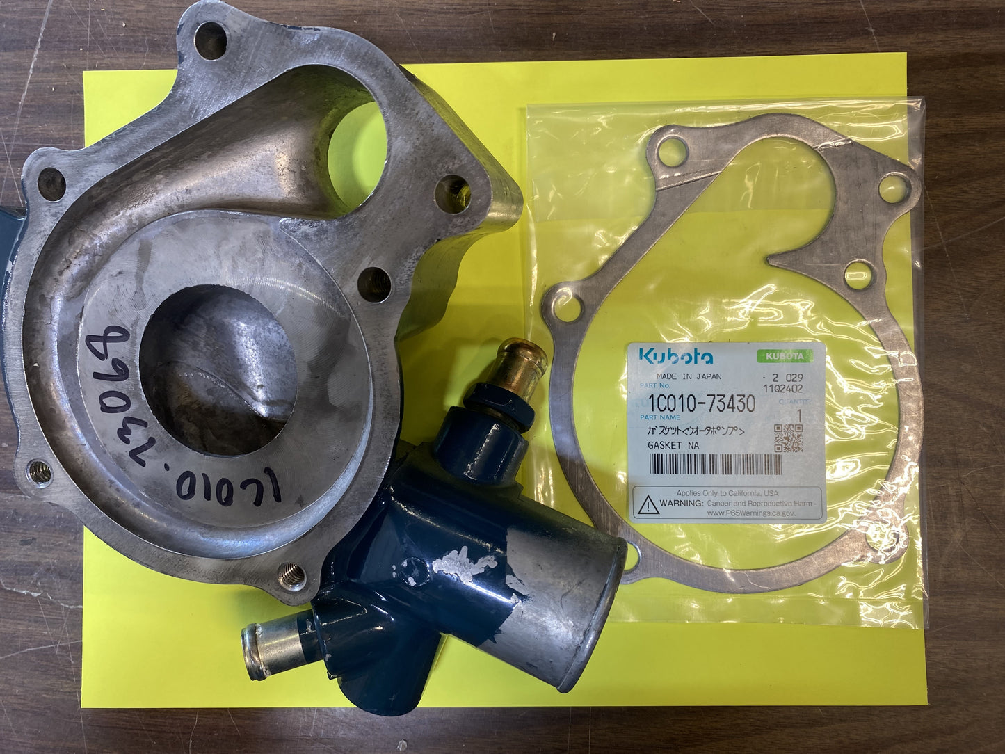 KUBOTA ENGINE WATER PUMP SUPPORT FOR V3300 V3600 V3800 WG3800 OEM