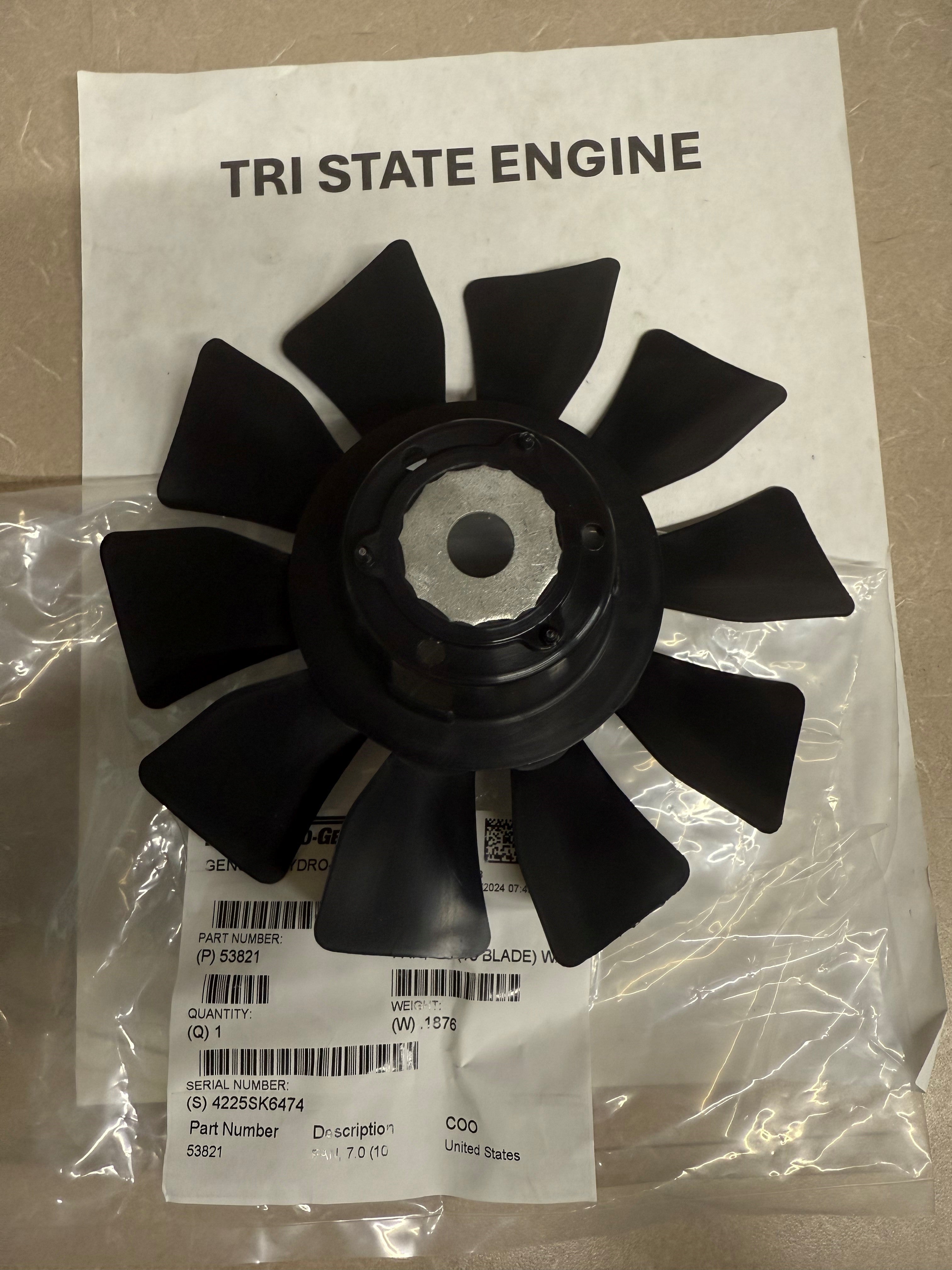 Paquete De 2 Ventiladores De Transmisión De 10 Hojas De 7 Pulgadas Para