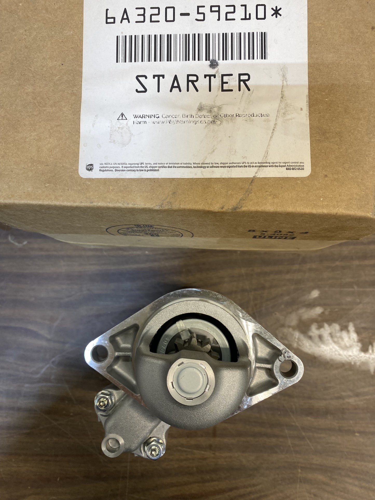 6A320-59210 STARTER FOR KUBOTA ENGINES