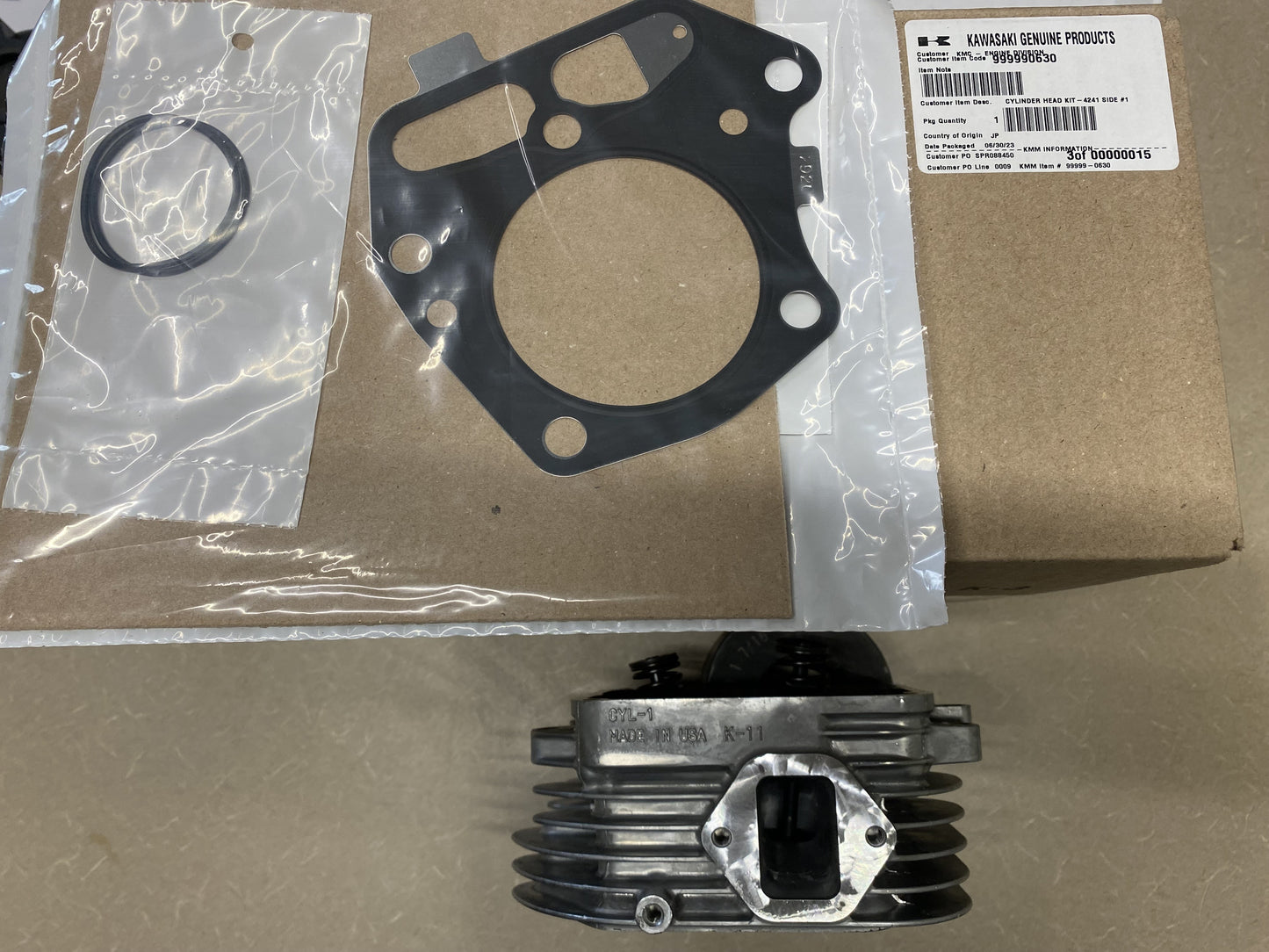 Genuine Kawasaki OEM Cylinder Head Kit #1 ; FR/FS/FX 481V 541V 600V 99999-0630