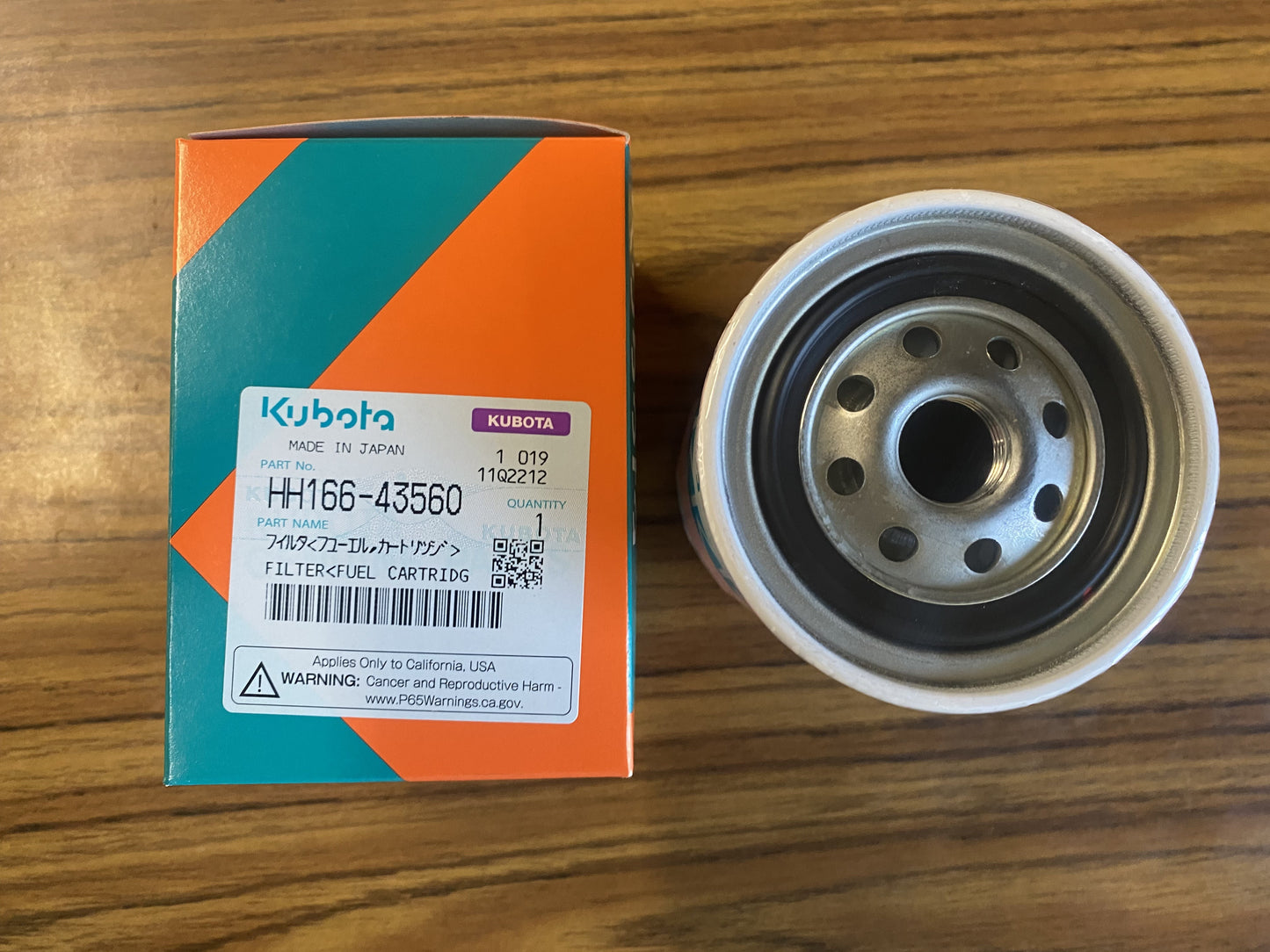 Kubota OEM Part - HH166-43560 Fuel Filter
