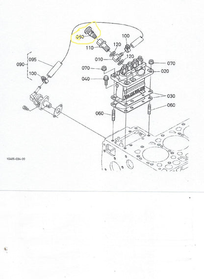 Kubota # 14311-60505 FUEL SHUTOFF - VALVE ASSY - JET START