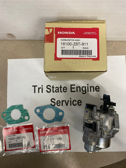 OEM Honda Carburetor 16100-Z8T-911 w/ Mounting Gaskets GX340 Engines