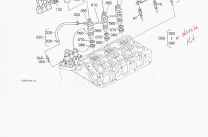 16871-53904 – KUBOTA FUEL INJECTOR ASSEMBLY
