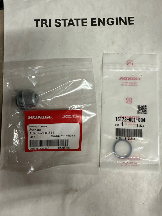 HONDA 16967-ZE0-811 CUP, FUEL STRAINER AND O-RING 16173-001-004