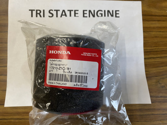 Genuine OEM Honda Air Filter 17210-Z1C-781 for GX270 GX390