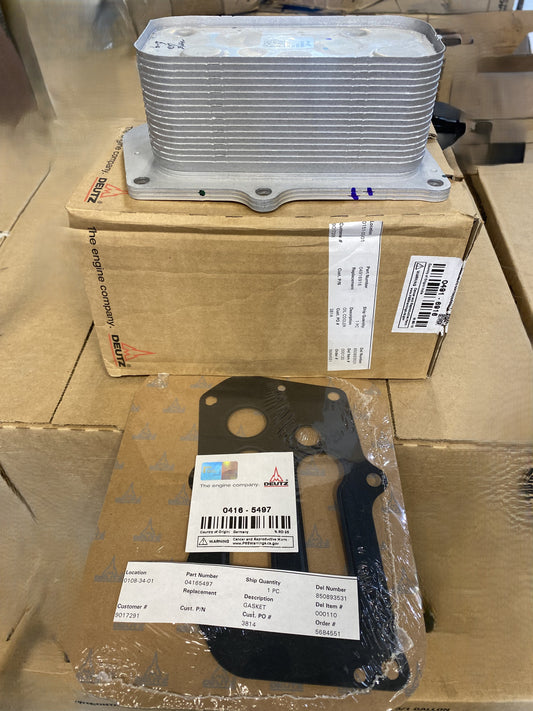 Deutz OEM Oil Cooler 4124263 or 4916916 D2.9 TD2.9 TCD2.9 TCD3.6