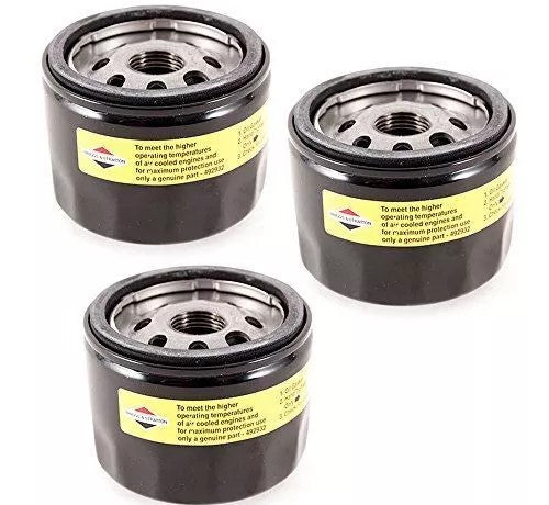 3 - Pack Briggs & Stratton Oil Filter 5049K, 492932, 492932S, 5049A, 5049B, 5049W