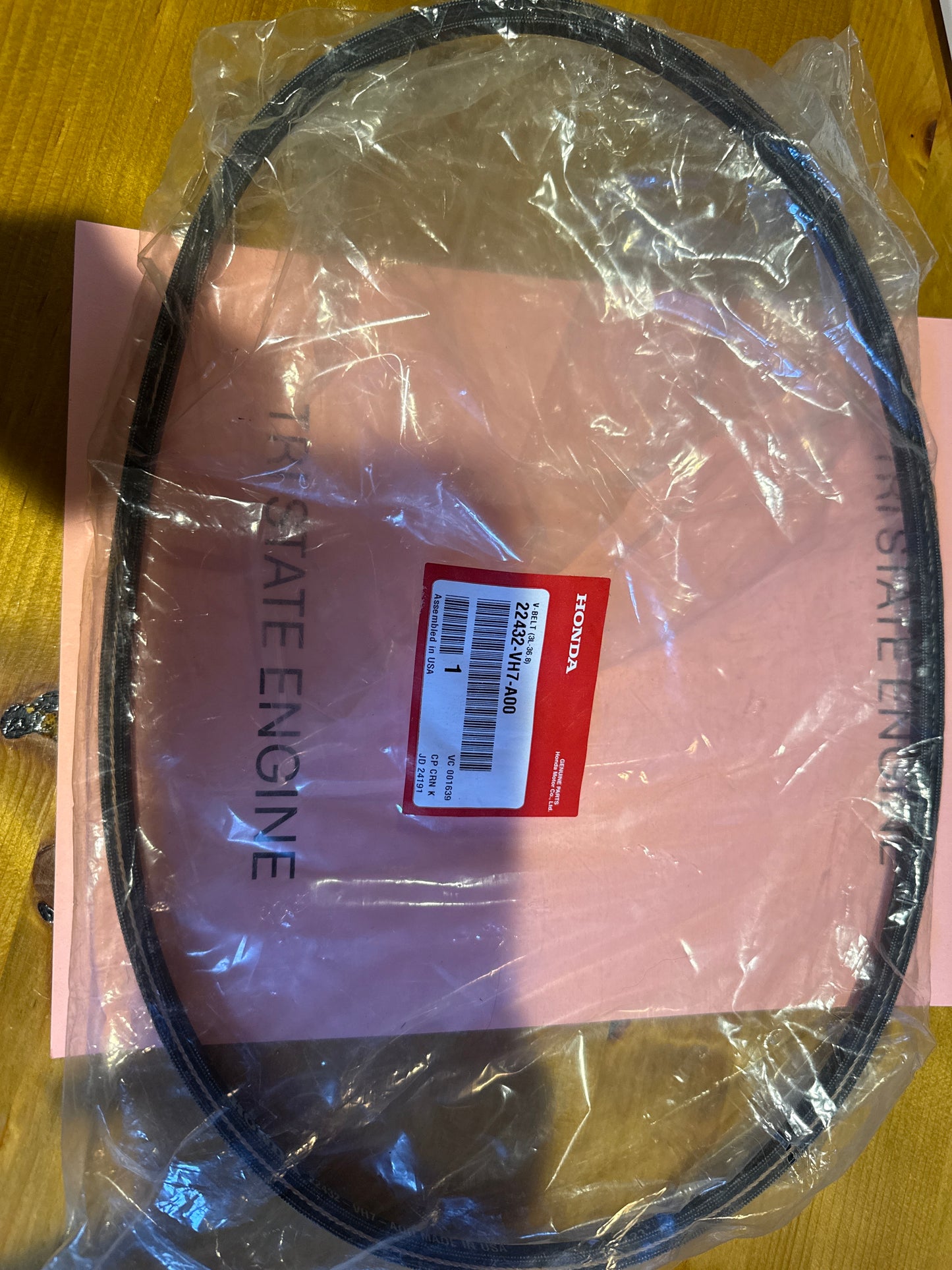 Honda v-belt 22432-VH7-A00