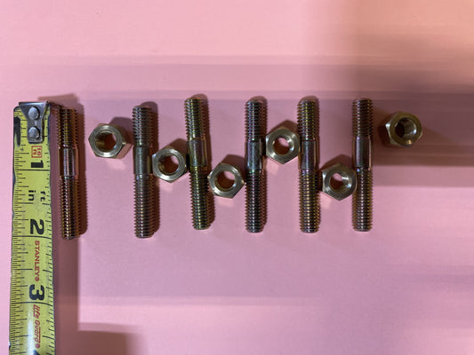 EXHAUST STUDS & BRASS NUTS FOR DEUTZ ENGINES