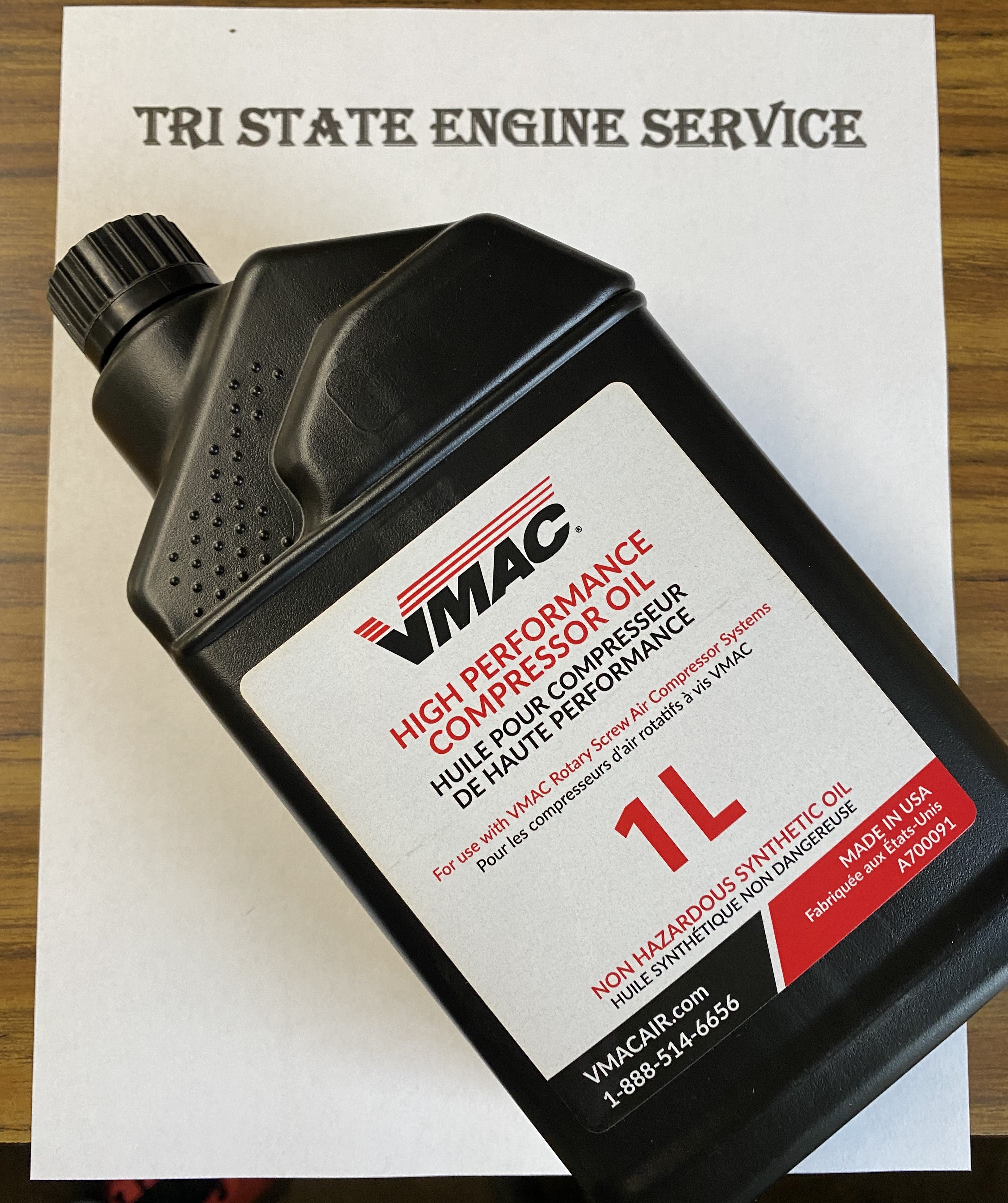 OEM VMAC Compressor Oil Quart Bottles – Tri State Engine Service
